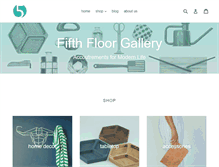 Tablet Screenshot of fifthfloorgallery.com